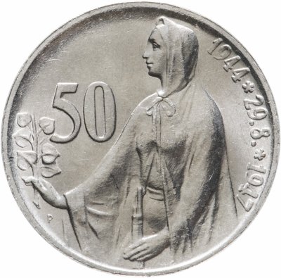 купить Чехословакия 50 крон (korun) 1947 "3 года Словацкому восстанию"