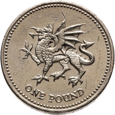 купить Великобритания 1 фунт (pound) 2000 Дракон