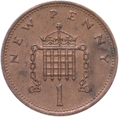 купить Великобритания 1 новый пенни (new penny) 1971-1981