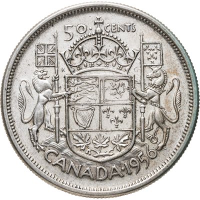 купить Канада 50 центов (cents) 1956