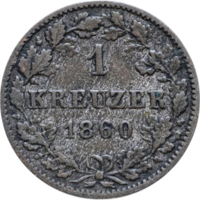 купить Вюртемберг 1 крейцер 1860
