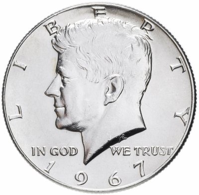 купить США 50 центов (1/2 доллара, half dollar) 1967