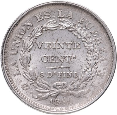 купить Боливия 20 сентаво (centavos) 1890
