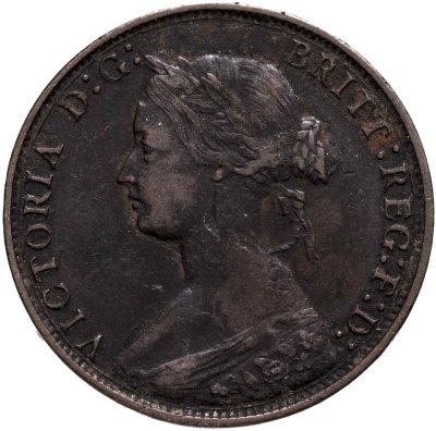 купить Великобритания 1/2 пенни (penny) 1873