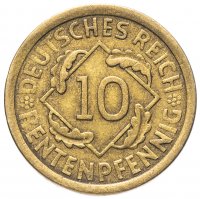 купить Германия 10 рейхспфеннигов (reichspfennig) 1924 - случайный монетный двор