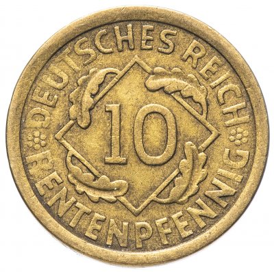 купить Германия 10 рейхспфеннигов (reichspfennig) 1924 - случайный монетный двор