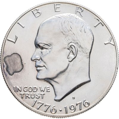 купить США 1 доллар (dollar) 1976 S 200 лет независимости США серебро, знак монетного двора "S" - Сан-Франциско