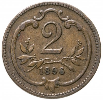 купить Австрия 2 геллера (heller) 1896