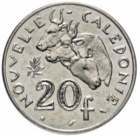 купить Новая Каледония 20 франков (francs) 1990