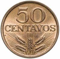 Купить Португалия 50 сентаво (centavos) 1973