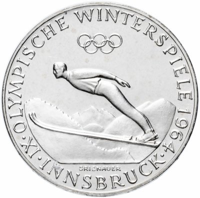 купить Австрия 50 шиллингов (schilling) 1964 "Зимние Олимпийские игры в Инсбруке"