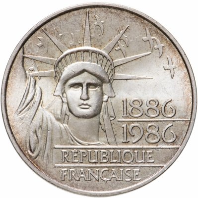 купить Франция 100 франков (francs) 1986 "100 лет Статуе Свободы"