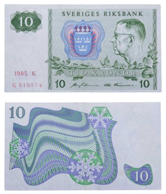 купить Швеция 10 крон 1985