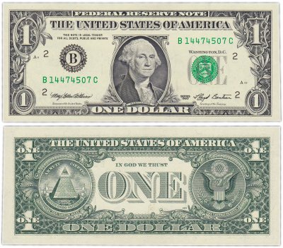 купить США 1 доллар 1993 (Pick 490a) B-Нью Йорк