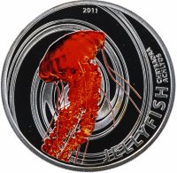 купить Острова Питкэрн 2 доллара 2011 "Медузы - Хризаора"