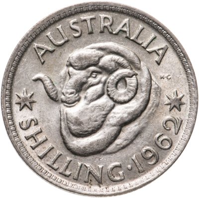 купить Австралия 1 шиллинг (shilling) 1962