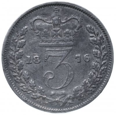 купить Великобритания 3 пенса 1876