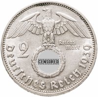 купить Германия (Третий Рейх) 2 рейхсмарки (reichsmark) 1939