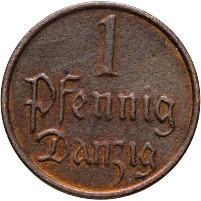 купить Германия, Данциг 1 пфенниг (pfennig) 1937