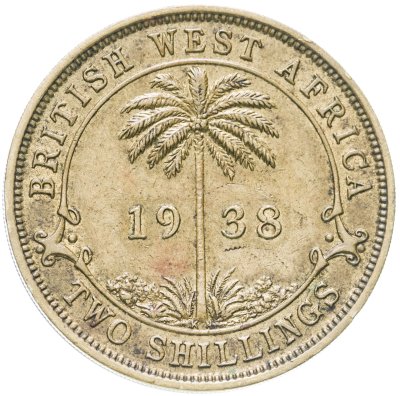 купить Британская Западная Африка 2 шиллинга 1938 KN