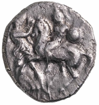 купить Калабрия, Тарент, 272-235 годы до Р.Х., Тридрахма. (Дельфин)