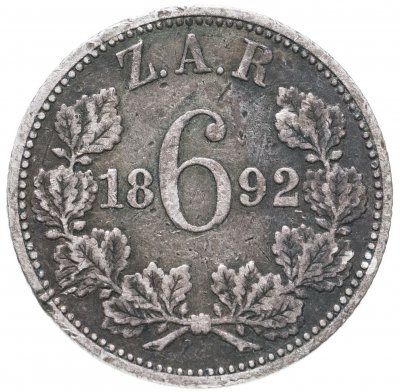купить ЮАР 6 пенсов 1892