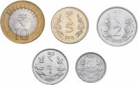 купить Индия набор монет 2011-2014 (5 штук)