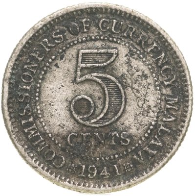 купить Малайя 5 центов (cents) 1941 I