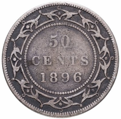 купить Ньюфаундленд 50 центов (cents) 1896