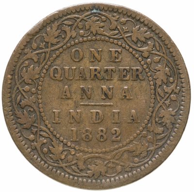 купить Индия (Британская) 1/4 анны 1882