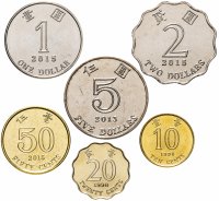 купить Гонконг набор монет 1997-2017 (6 штук)