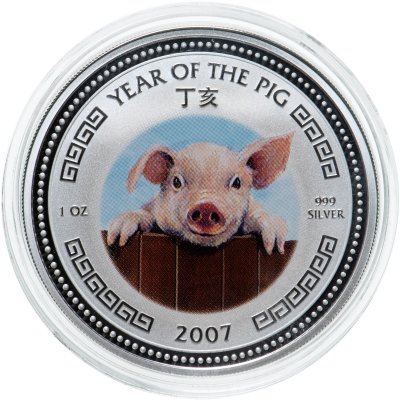 купить Камбоджа 3000 риелей (riels) 2007 "Китайский гороскоп - год свиньи (поросёнок на заборе)"
