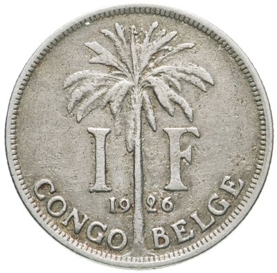 купить Бельгийское Конго 1 франк (franc) 1926