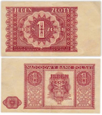 купить Польша 1 злот 1946