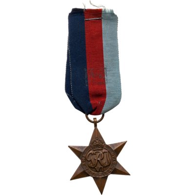 купить Медаль "Звезда за войну 1939-1945 гг.", медь-цинк, волочение, пайка, Великобритания, 1945-1959 гг.