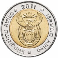 Купить Южная Африка (ЮАР) 5 ранд 2011 "90 лет Резервному банку"
