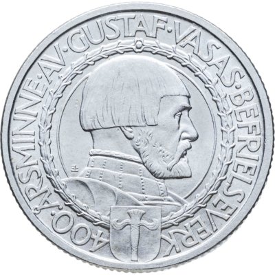 купить Швеция 2 кроны 1921 "400 лет Войне за Независимость"