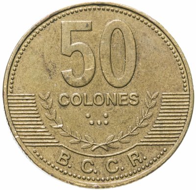 купить Коста-Рика 50 колонов (colones) 2006-2007, случайная дата
