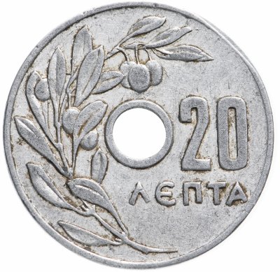 купить Греция 20 лепт 1954-1971