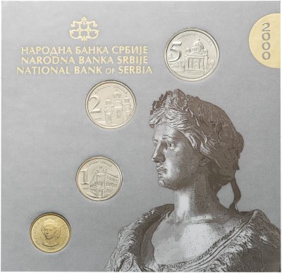 купить Сербия набор монет 2000 (4 штуки) в буклете