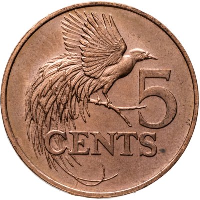 купить Тринидад и Тобаго 5 центов (cents) 1976