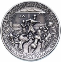 Купить Соломоновы острова 5 долларов 2018 "Приключение Одиссея - Сирены" в футляре, с сертификатом