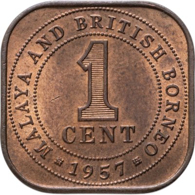 купить Малайя и Британское Борнео 1 цент (cent) 1957