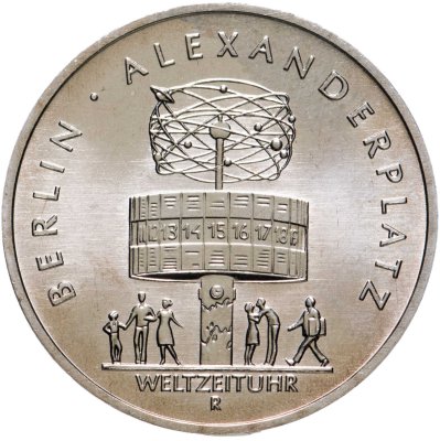 купить Германия (ГДР) 5 марок 1987 "750 лет Берлину – Александрплац"