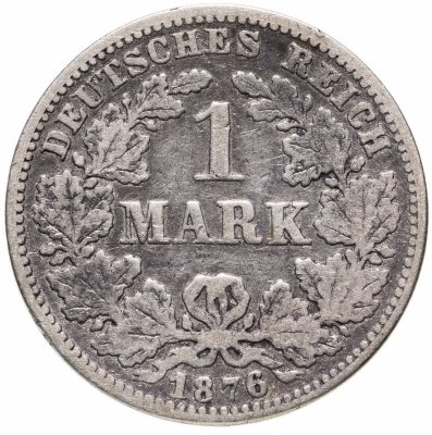 купить Германия 1 марка 1876 A знак монетного двора: "A" - Берлин