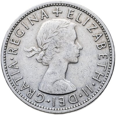 купить Великобритания 1/2 кроны (crown) 1954