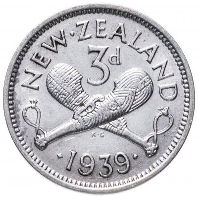 купить Новая Зеландия 3 пенса (pence) 1939
