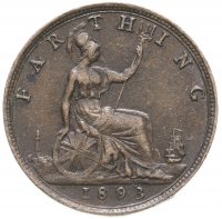 Купить Великобритания 1 фартинг (farthing) 1893