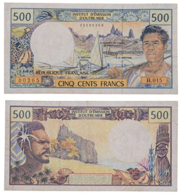 купить Французская Полинезия 500 франков 1990-2012