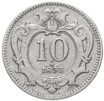 купить Австрия 10 геллеров (heller) 1895